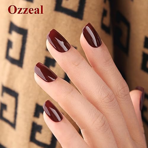 Esmalte de uñas en gel rojo oscuro Ozzeal 15ml miniatura 5