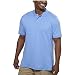 Kirkland Signature Men's Egyptian Cotton Short Sleeve Polo Shirt, Blue, Medium