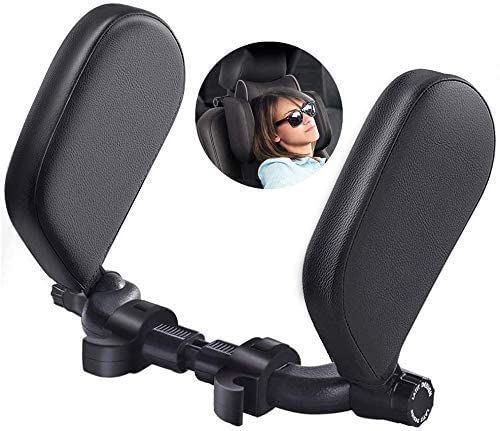 Cloyster Car Seat Headrest Pillow, Head Neck Support Sleeping Travel Seat Pillow with Cushion Foam,Premium Seat Head Pillow,360 Degree Adjustable Long Trip Rest Headrest Pillow for Kids Adult