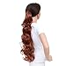 SWACC 24-Inch Long Messy Curls Claw Clip Ponytail Extensions Synthetic Clip in Drawstring Curly Ponytail Hairpiece Jaw Clip Hair Extensions For Women