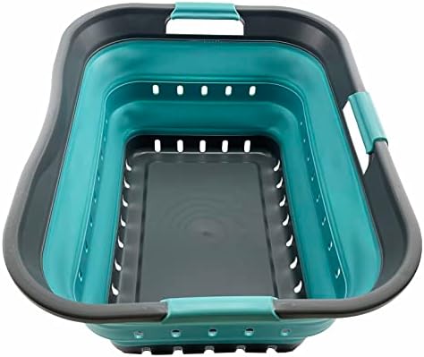 SAMMART 42L (11 gallon) Collapsible Plastic Laundry Basket - Fold...