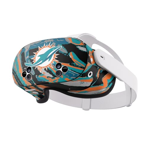 Skin Meta Quest 3S Miami Dolphins vinyle autocollant NFL protection casque