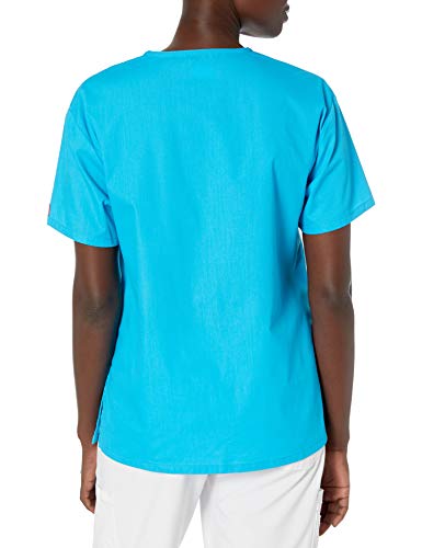 Image of Dickies Women's Jr. Fit V-Neck Scrub Top Multiple Patch Pockets