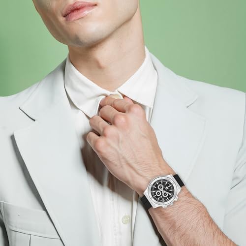 LORENZ Men's Analog Watch with Magnetic Strap - Waterproof Sports Watch for Men Under 500 - Gift for Boys & Men