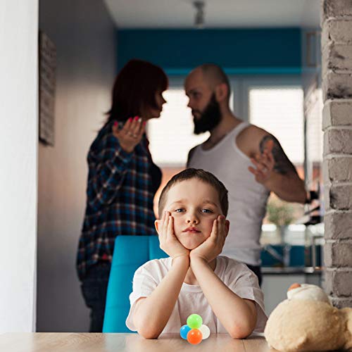 NICEXMAS 4 Pcs Brinquedos de Bola de DescompressÃ£o para Estresse Bolas de Parede Adesiva Fluorescen