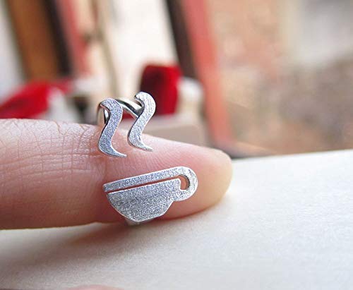 Coffee ring for coffee lovers ring, adjustable silver ring, 925 sterling silver rings, metal finish ring, personalized rings, handmade ring, unsix ring, customized ring