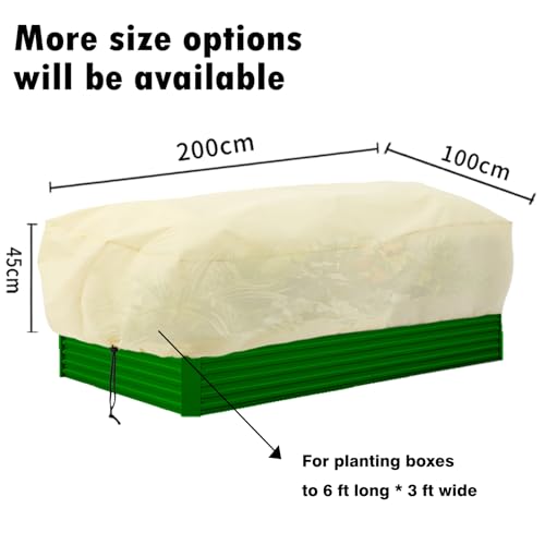 EAVNCLG Rectangular Plant Protection Blanket, Winter Outdoor Garden Frost Protection, 2 Pieces, 78.7 x 39.3 x 17.7 Inches by EAVNCLG - Image 2