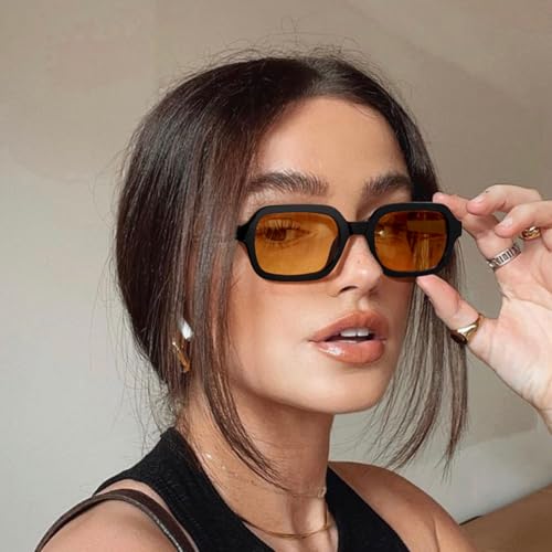 SODQW Trendy Square Sunglasses for Women 2025, 90s Vintage Designer Ladies Shades Fashion Sun Glasses2
