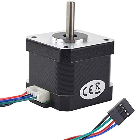 MybotOnline Nema 17 Stepper Motor Full D-Cut Shaft 62oz-in 1.7A Bipolar 38mm 1.8deg 4-Lead for 3D Printer CNC Reprap