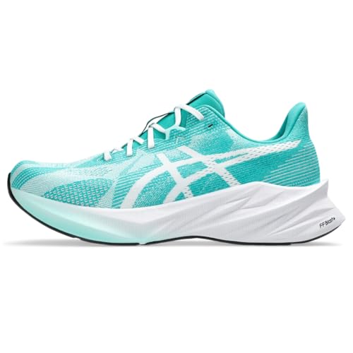 ASICS ASICS Men's DYNABLAST 5 Running Shoes, 10.5, White/Wave Teal