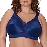 PLAYTEX Womens 18 Hour Comfort-strap Wireless Bra, Full-coverage With 4-way Trusupport, Single & 2-pack Bras, Sailor Blue, 42DDD US