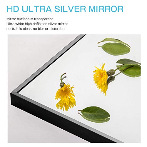 Neutype Wall-Mounted Mirror Rectangular Hanging Mirror Metal Framed Wall Mirror, Best For Bathroom, Washroom, Bedroom, Living Room, Black, 38"X26" #TOP5