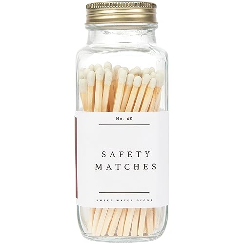Sweet Water Decor 4' White Safety Matches - Glass...