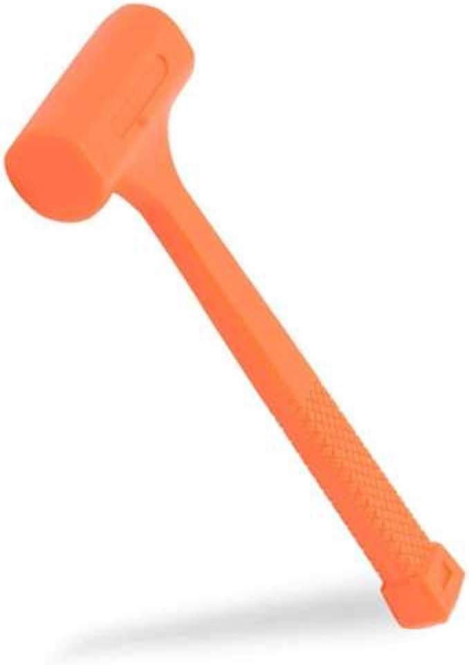 2 pc. 1 LB POUND DEAD BLOW ORANGE DEADBLOW SOFT FACE SHOT SHOCK ABSORBING HAMMER TOOL, Jikkolumlukka
