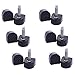MUDDER 6 Pairs Heel Cap Shoe Heels Tips Replacement Dowels, 8 mm, 9 mm and 10 mm, Black
