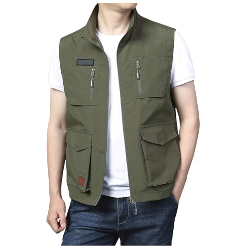 Gilet de chasse homme multi-poche veste sans manches été pour le vélo