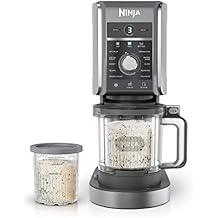 Ninja CREAMi Deluxe Ice Cream Maker | 11-in-1 Create Frozen Desserts, Sorbet, Milkshakes, Yogurt & More | Includes 2 Dishwasher Safe XL 24 Oz. Tubs with storage lids | Silver | NC501