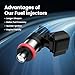 Fuel Injectors Compatible with Jeep Grand Cherokee 2018-2024 Wrangler 2018-2023 Ram 1500 2019-2022 Dodge Durango 2018-2024 Chrysler Pacifica 2017-2024,3.6L,5281427AA Set of 6