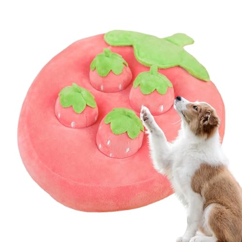 Tedious Ferme de Carottes pour Chien, Jouet en Peluche Carotte pour Chien | Jouets de Puzzle à Priser pour Chien d'enrichissement | de cueillette de Fraises, Jouets interactifs pour Chat, Ferme