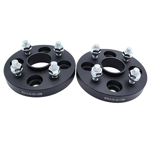 20mm Wheel Spacers Hub Flange Kits 4x100 PCD Hub Centric Wheel Spacers M12x1.5 54.1mm Adaptors Suitable for Mazda MX5 Mk1 or Mk2