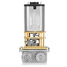DC 12V Metal Gearwheel Gear Motor, 11RPM N20 Right Angle Metal Micro Gear Motor for DIY RC Toys GM12YN20-3DP