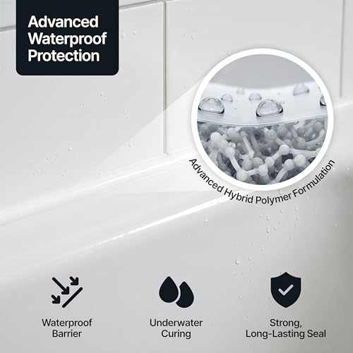 Hemway Bright White Construction Sealant & Adhesive - 300ml 3 Pack miniatura 4