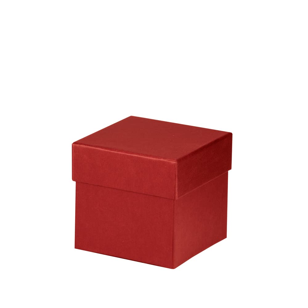 Rössler Boxline 13421453361 Square Cardboard Box 105 x 105 x 105 mm Red