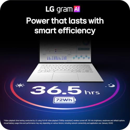 Image of LG gram 14-inch Thin and Lightweight Dual AI Laptop Computer, Windows 11 Home, Copilot+ PC, Powered by Intel Core Ultra 7 355 Processor, 32GB RAM, 2TB SSD - Essence White