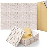 Selbstklebende Akustikpaneele 12 Stück, 30x30x0.9cm Schallabsorber Paneele Wand Selbstklebend für Schalldämmung Tür & Decke, Akustikpaneele, Wandkissen Selbstklebend für Studio, Büro, Gaming