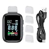 Breathalyzer High-Sensitivity Device, Portable Monitor, LCD Screen | Rechargeable BAC Analyzer, Precision Testing System for Personal and in-Car Safety Use with Multiple Mouthpieces