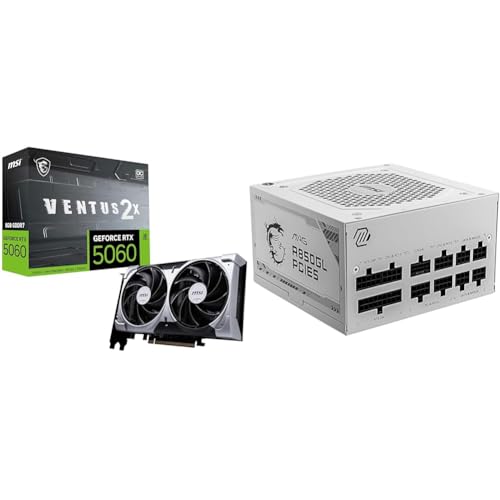 �y�O���t�B�b�N�X�J�[�h�����d���Z�b�g�z MSI GeForce RTX 5060 8G VENTUS 2X OC �O���t�B�b�N�X�{�[�h VD9187 + MSI MAG A850GL PCIE5 WHITE PC�d�����j�b�g 850W ATX3.1/PCI