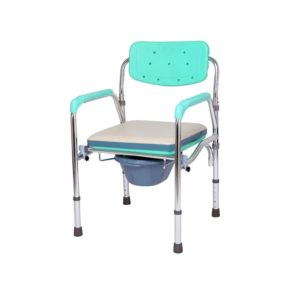 Składana Komoda/Krzesełko Pod Prysznic Przenośne składane Krzesło Commode Regulowany Wysokość Starszy Krzesło prysznicowe Materiał ze stopu aluminium Nadaje się do starszych kobiet w ciąży Krzesło alt