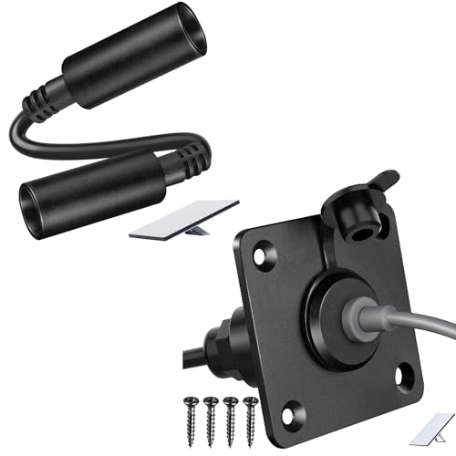RVSPARK Waterproof Wall Socket Passthrough and DC Cable Female to Femael Adapter Kit for Starlink Minni