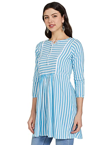 Image of GRECIILOOKS Cotton Printed Regular Kurti Festive Kurta Set for Women