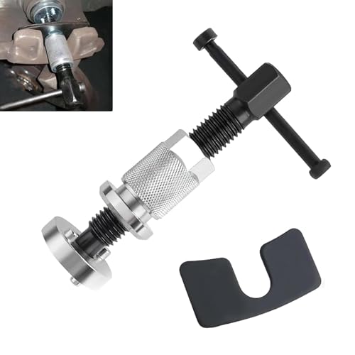WZP Car Brake Piston Rewind Tool, Rust-proof Rear Brake Caliper Compression Tool, Universal Piston Wind Back Replacement Accessory for Cars Trucks