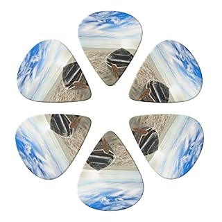 Boat On The Beach Lot de 6 médiators pour guitare acoustique, guitare électrique, basse, ukulélé – fins, moyens et épais… - Les Beatles, Paul McCartney, John Lennon, RIngo Starr, George Harrison Boat On The Beach Lot de 6 médiators pour guitare acoustique, guitare électrique, basse, ukulélé – fins, moyens et épais… – Image 4