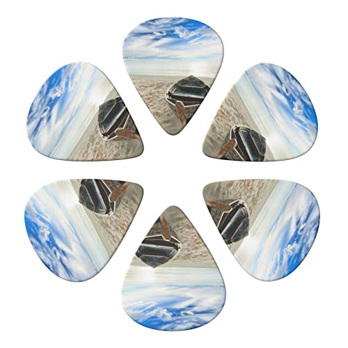 Boat On The Beach Lot de 6 médiators pour guitare acoustique, guitare électrique, basse, ukulélé – fins, moyens et épais… - Les Beatles, Paul McCartney, John Lennon, RIngo Starr, George Harrison Boat On The Beach Lot de 6 médiators pour guitare acoustique, guitare électrique, basse, ukulélé – fins, moyens et épais… – Image 5
