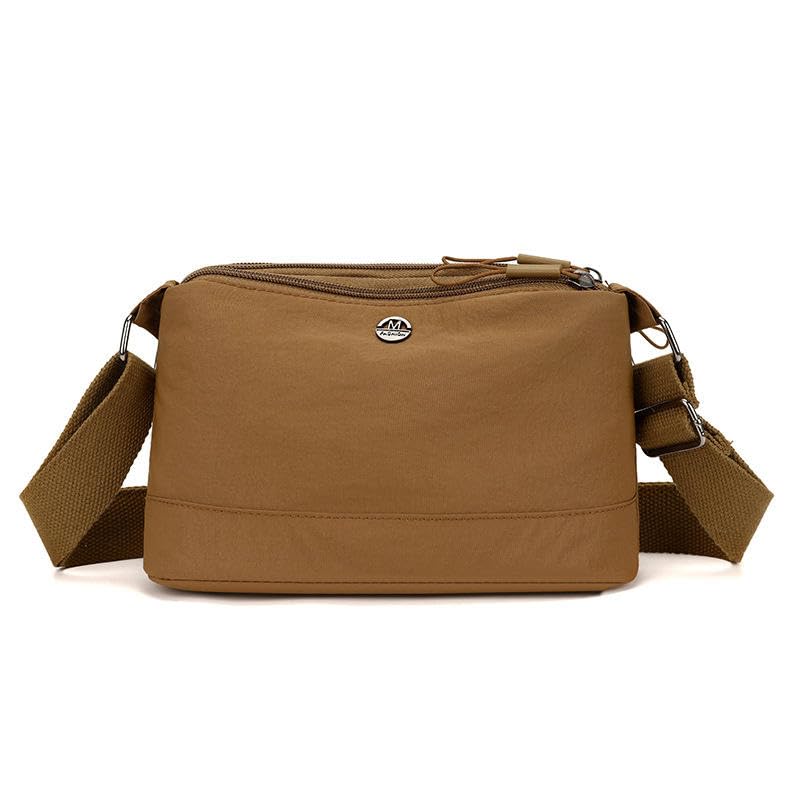 Image of WildHorn Nylon Sling Bag for Women | Lightweight Crossbody Shoulder Bag | 3 Zipper Pockets | Adjustable Strap | Travel, Office & Daily Use