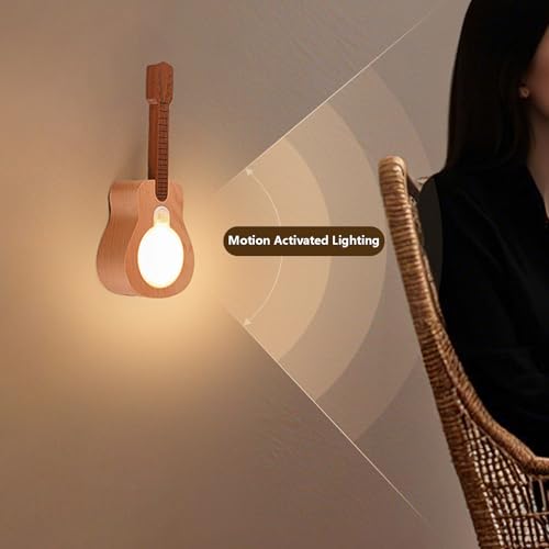 LED madera apliques de pared interior recargable sensor RGB 2