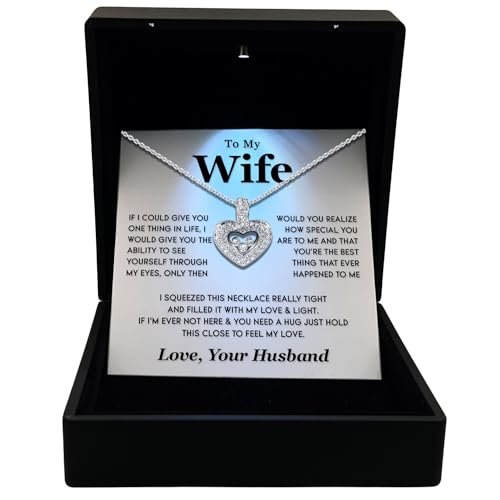 TRYNDI To My Wife Necklace from Husband - Soulmate, Girlfriend, Fiance Gift for Anniversary, Birthday, Christmas, Valentine's Day, Mother's Day - Romantic Wife Christmas Gift ideas - Image 3