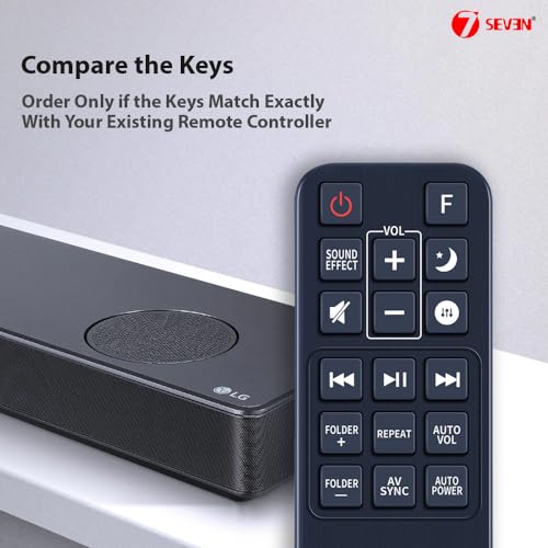 Image of 7SEVEN Compatible for Lg Soundbar Remote Control Original AKB74815321 Model Match Exactly Key by Key to Replicate Performance as Like Genuine Control
