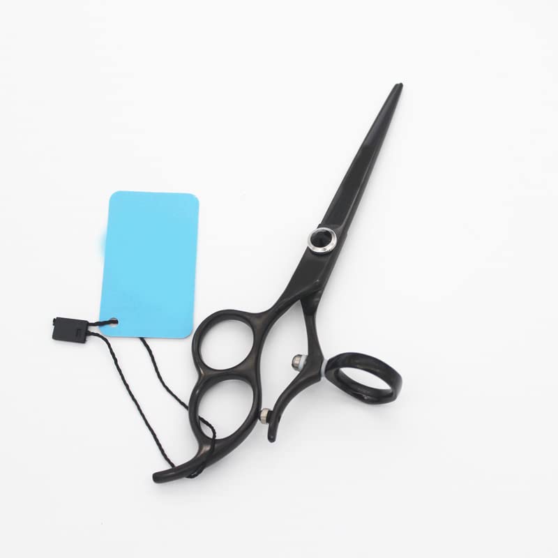 Ciseaux coiffeur gaucher 6,0 pouces outils de salon de coiffure avec anneau rotatif