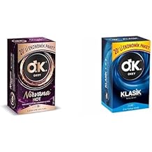 Okey Nirvana Hot Afrodizyak ve Is t c  Etkili & Ultra Kabartmal  Ekonomik Paket Prezervatif 1 x 20 Adet + Okey Klasik Kolay Tak lan Ekonomik Paket Prezervatif 1 x 20 Adet