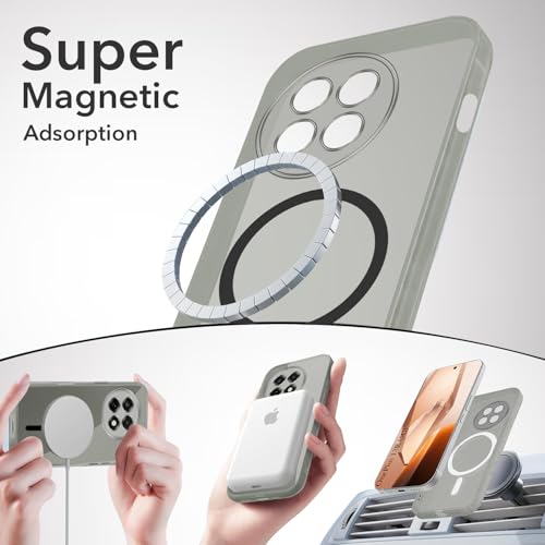 Image of Jkobi Lifetime Anti-Yellow MagSafe Compatible Clear Back Cover Case for OnePlus 13R (Sleek Hard Crystal | Shockproof and Camera Protection)
