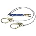 Werner C461200 Decoil Cable Twinleg Lanyard 6ft