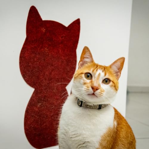 Arranhador Adesivo Gato em Carpete Premium - Protetor de Móveis e Parede(1,Cinza Claro)