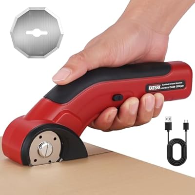 Katerk Electric Cardboard Cutter 4.4V, Cordless...