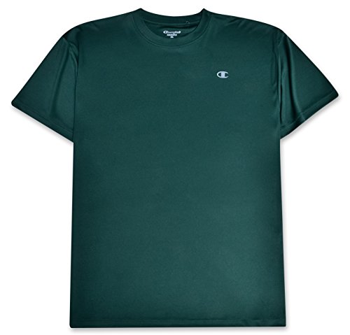 Champion Men's Big-Tall Crew Neck Jersey T-Shirt, Dark Green, X-Large/Tall