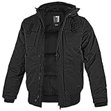 wärmendes, wattiertes Futter BW-ONLINE-SHOP Winterjacke Mountain schwarz - 3XL