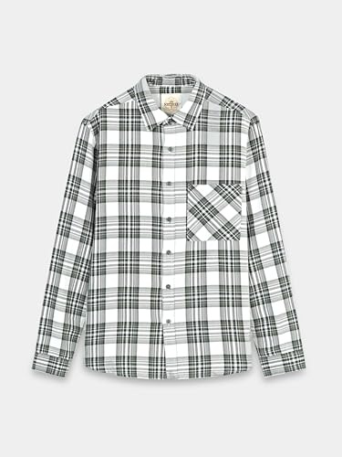 Image of StitchX Men's Full Sleeve Back Twill Checkered Shirt